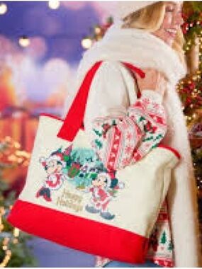 Walt Disney World Holiday Canvas Tote